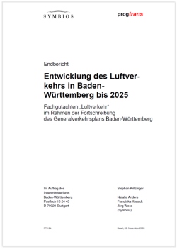 Logo: Gutachten Entwicklung des Luftverkehrs in Baden-Württemberg bis 2025